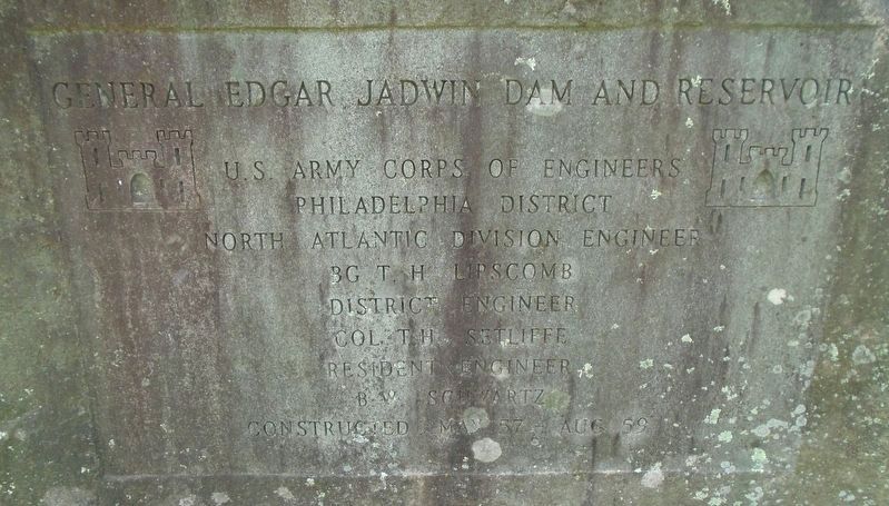 General Edgar Jadwin Dam & Reservoir Dedication image. Click for full size.