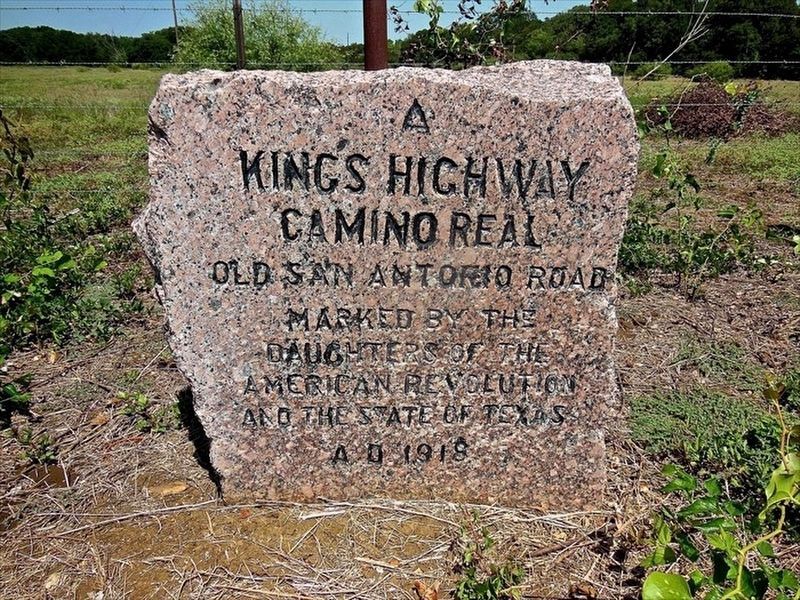 Kings Highway Camino Real � Old San Antonio Road Marker image. Click for full size.