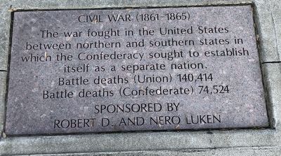 Civil War (1861-1865) Marker image. Click for full size.