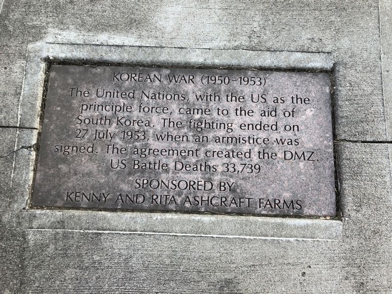 Korean War (1950-1953) Marker. Click for full size. Korean War (1950-1953) Marker image. Click for full size.