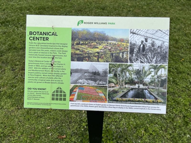 Botanical Center Marker image. Click for full size.