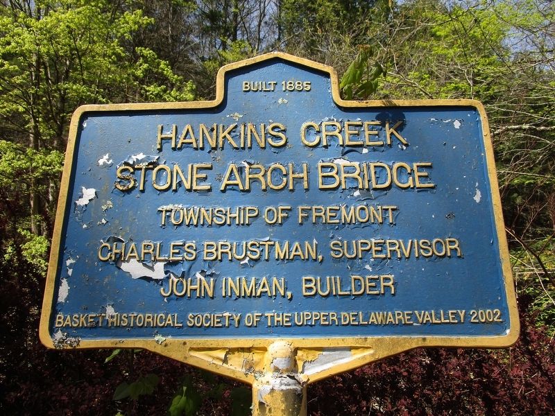 Hankins Creek Stone Arch Bridge Marker image. Click for full size.