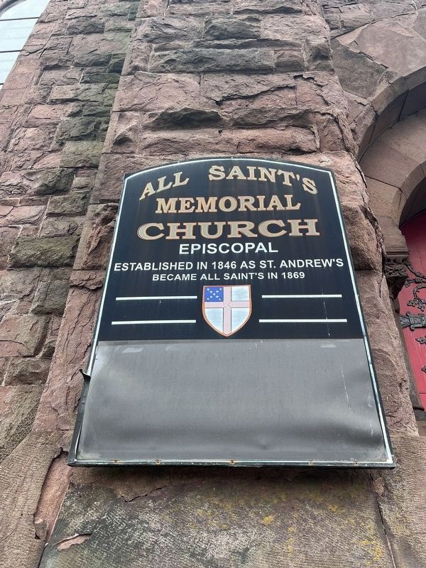 All Saint's Memorial Church Marker image. Click for full size.