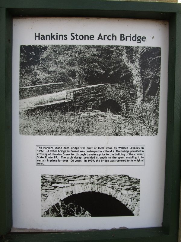 Hankins Stone Arch Bridge Marker image. Click for full size.
