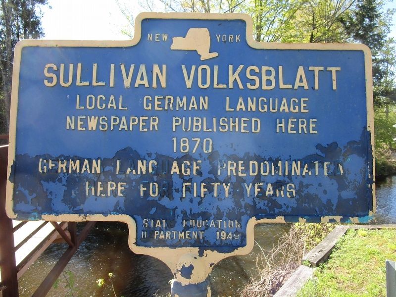 Sullivan Volksblatt Marker image. Click for full size.