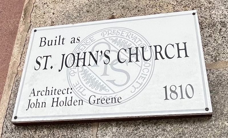 Additional signage on the church building image. Click for full size.
