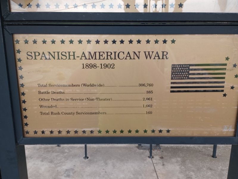 Spanish-American War Marker. Click for full size. Spanish-American War Marker image. Click for full size.