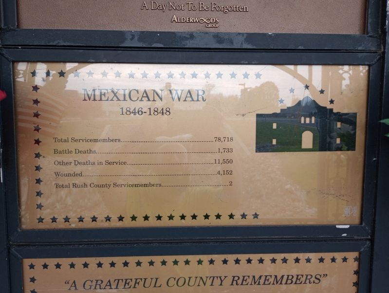 Mexican War Marker. Click for full size. Mexican War Marker image. Click for full size.