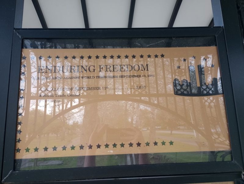 Enduring Freedom Marker image. Click for full size.