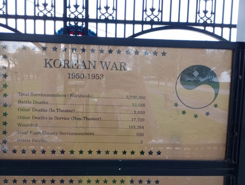 Korean War Marker. Click for full size. Korean War Marker image. Click for full size.