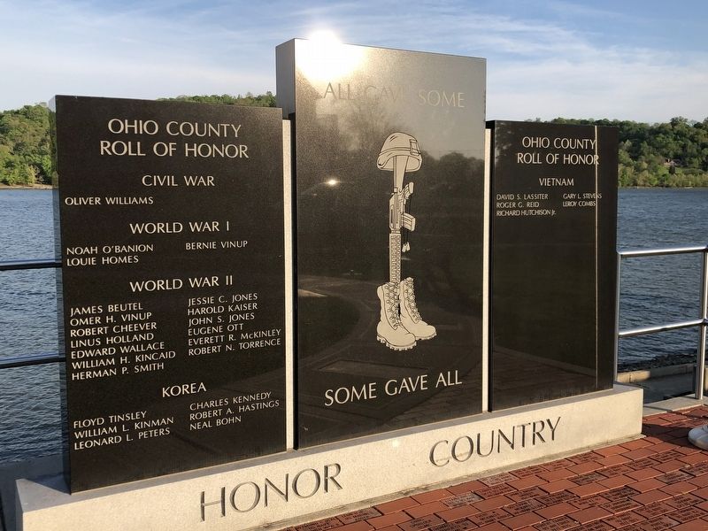 Ohio County Roll of Honor Marker image. Click for full size.