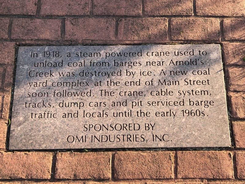 Main Street Coal Yard Marker image. Click for full size.