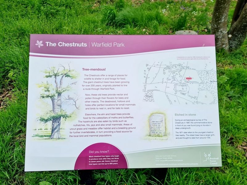 The Chestnuts Marker image. Click for full size.