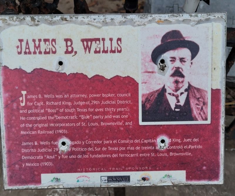 James B. Wells Marker image. Click for full size.