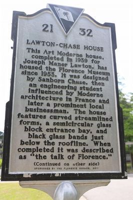 Lawton-Chase House side of marker. Click for full size. Lawton-Chase House side of marker image. Click for full size.