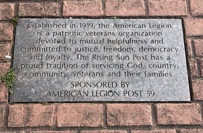 American Legion Marker image. Click for full size.