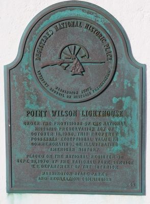 Point Wilson Lighthouse Marker image. Click for full size.