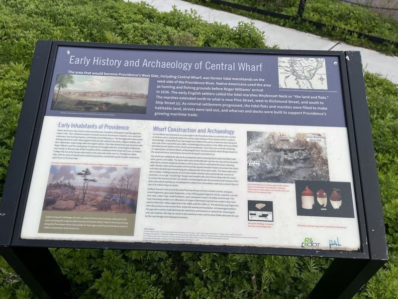 Early History and Archaeology of Central Wharf Marker image. Click for full size.