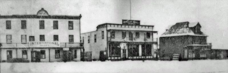 Marker detail: Main Street, early 1900s image. Click for full size.