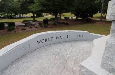 World War II Tribute Marker. Click for full size. World War II Tribute Marker image. Click for full size.