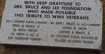 World War II Tribute Marker image. Click for full size.
