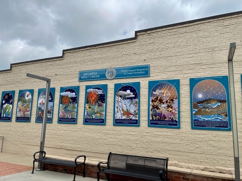 Wetumpka Impact Crater Markers image. Click for full size.