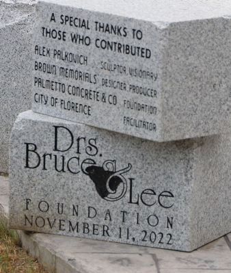 World War II Tribute Marker. Click for full size. World War II Tribute Marker image. Click for full size.