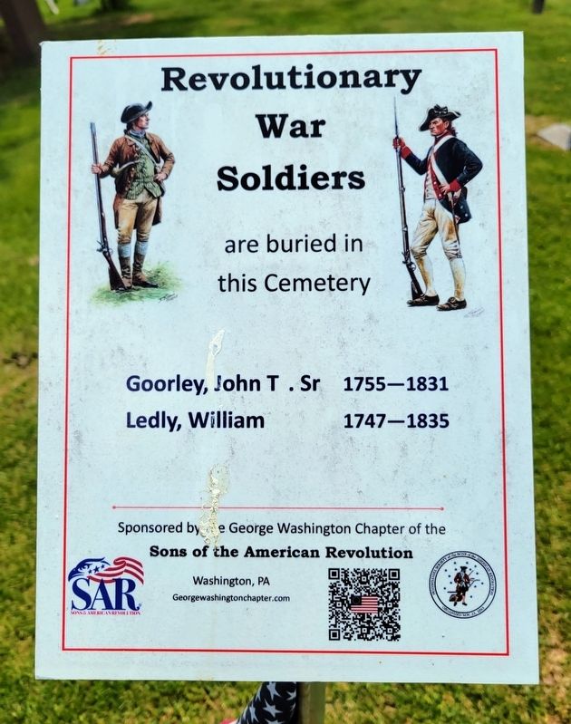 Revolutionary War Soldiers Marker. Click for full size. Revolutionary War Soldiers Marker image. Click for full size.