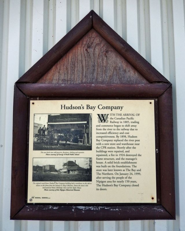 Hudson's Bay Company Marker image. Click for full size.