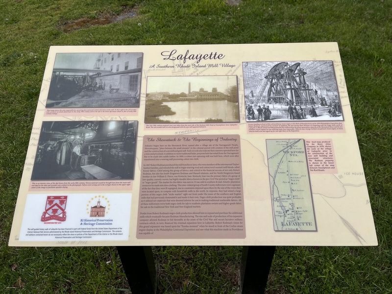The Shewatuck & The Beginnings of Industry Marker. Click for full size. The Shewatuck & The Beginnings of Industry Marker image. Click for full size.