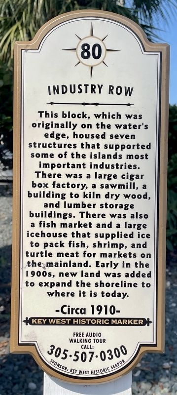 Industry Row Marker. Click for full size. Industry Row Marker image. Click for full size.
