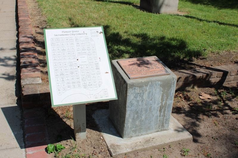 Cemetery Plot Map Next to the Marker. Click for full size. Cemetery Plot Map Next to the Marker image. Click for full size.
