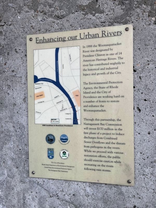 Enhancing Our Urban Rivers Marker image. Click for full size.