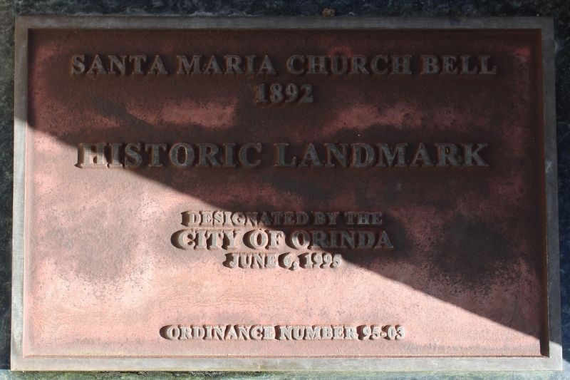 Santa Maria Church Bell Marker. Click for full size. Santa Maria Church Bell Marker image. Click for full size.
