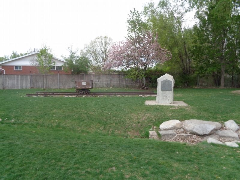 Sandy-Alta Railroad Marker. Click for full size. Sandy-Alta Railroad Marker image. Click for full size.