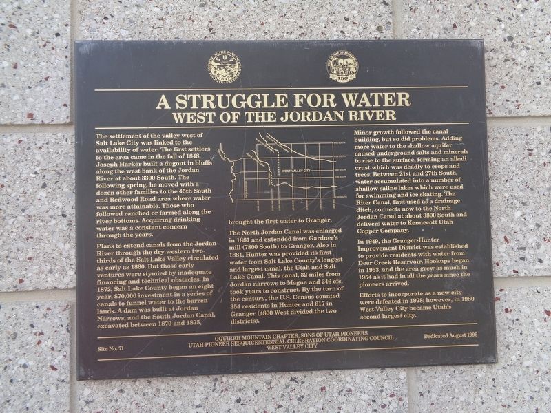 A Struggle For Water Marker. Click for full size. A Struggle For Water Marker image. Click for full size.