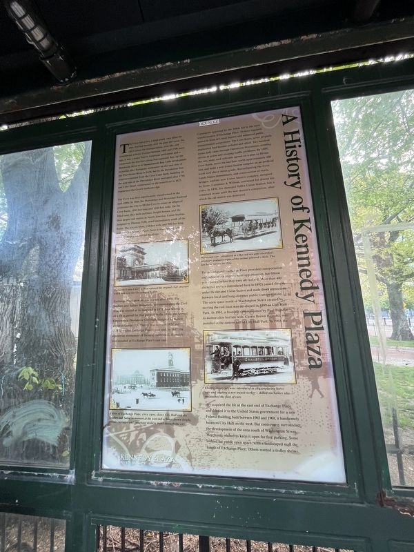 A History of Kennedy Plaza Marker image. Click for full size.