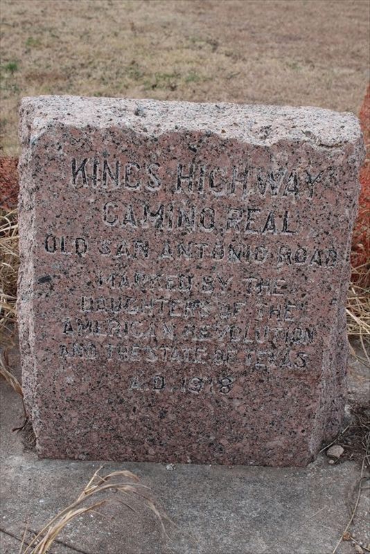 Kings Highway Camino Real � Old San Antonio Road Marker image. Click for full size.