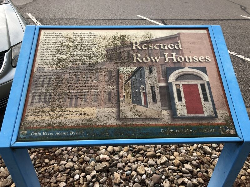 Rescued Row Houses Marker image. Click for full size.