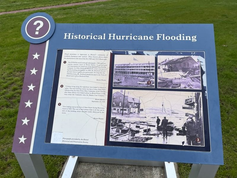 Historical Hurricane Flooding Marker image. Click for full size.