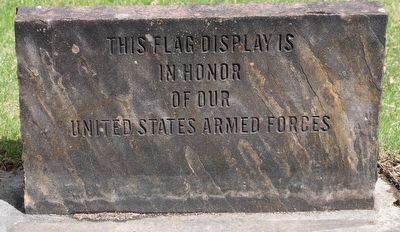 Veterans Flag Display Marker. Click for full size. Veterans Flag Display Marker image. Click for full size.
