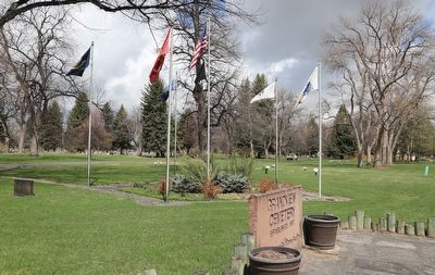 Veterans Flag Display Marker. Click for full size. Veterans Flag Display Marker image. Click for full size.