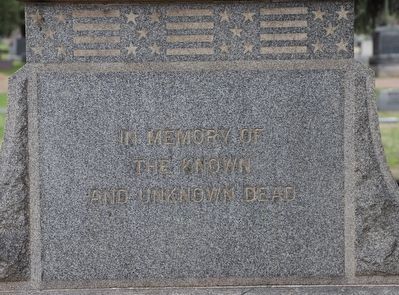 Grand Army of the Republic Monument Marker, Side Two. Click for full size. Grand Army of the Republic Monument Marker, Side Two image. Click for full size.