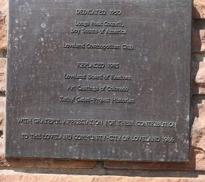 Replica of the Statue of Liberty Marker. Click for full size. Replica of the Statue of Liberty Marker image. Click for full size.