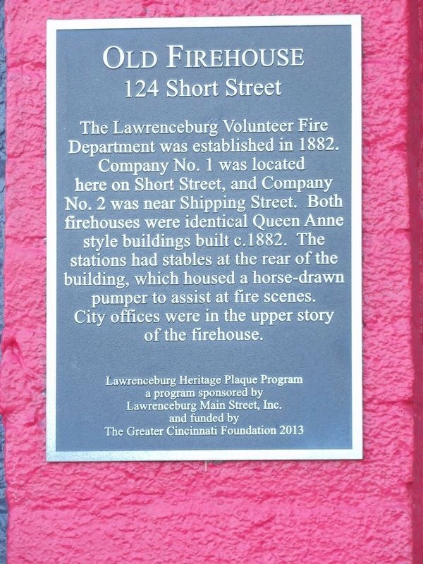 Old Firehouse Marker image. Click for full size.