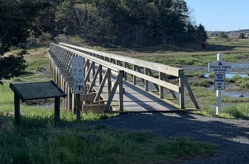 View of Uncle Tims Bridge From Marker. Click for full size. View of Uncle Tims Bridge From Marker image. Click for full size.