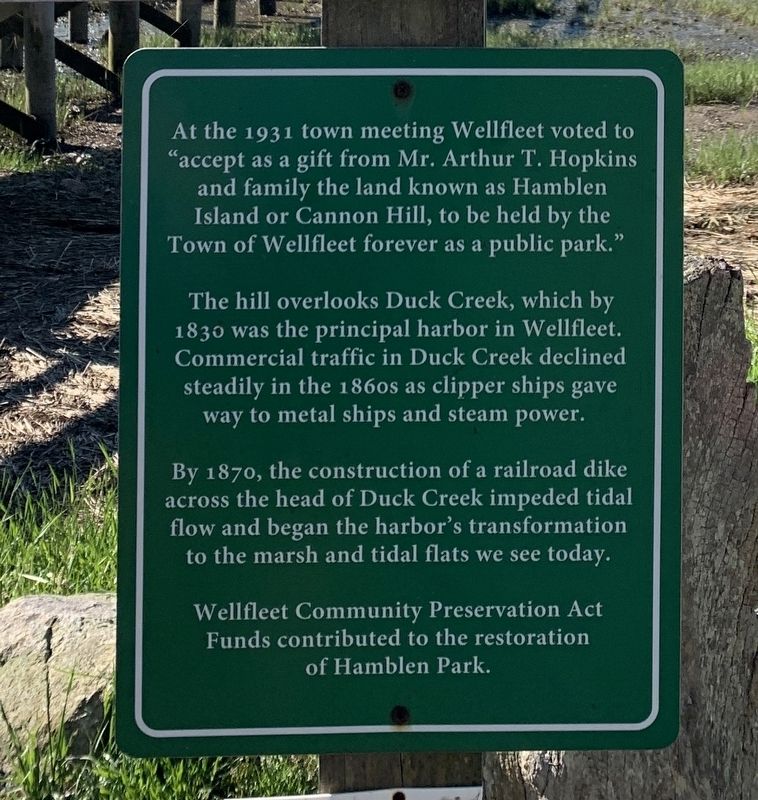 Hamblen Park Marker. Click for full size. Hamblen Park Marker image. Click for full size.