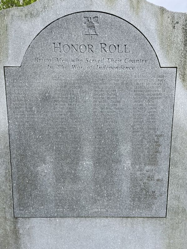 Honor Roll side of the memorial image, Touch for more information