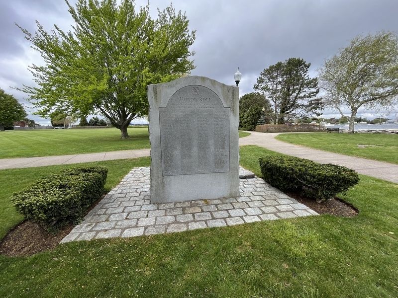 Honor Roll side of the memorial image. Click for full size.