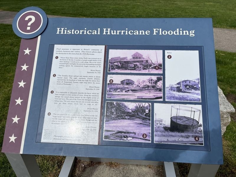 Historical Hurricane Flooding Marker image. Click for full size.